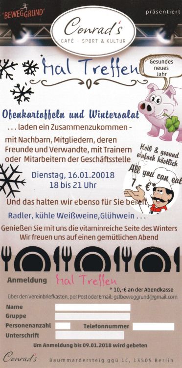 MAL TREFFEN - für Vereinsmitglieder